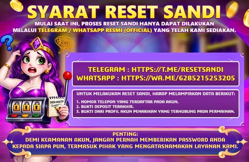 Syarat Reset Sandi